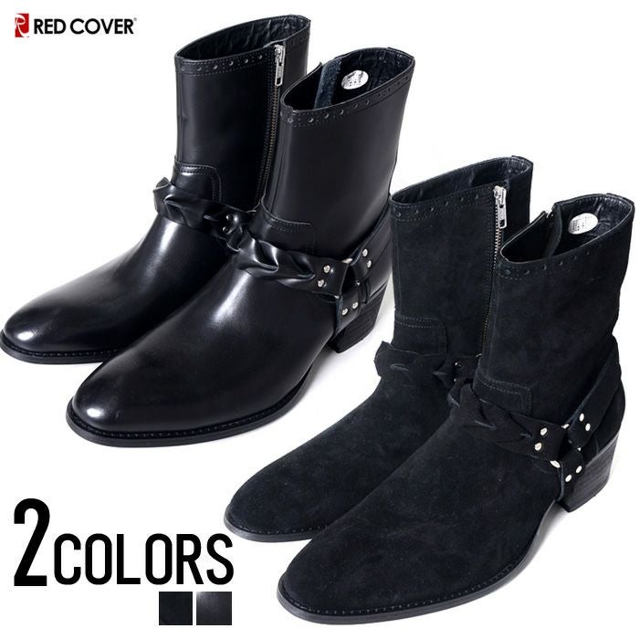 RED COVER【レッドカバー】本革リングヒールブーツ/全2色 | SILVER