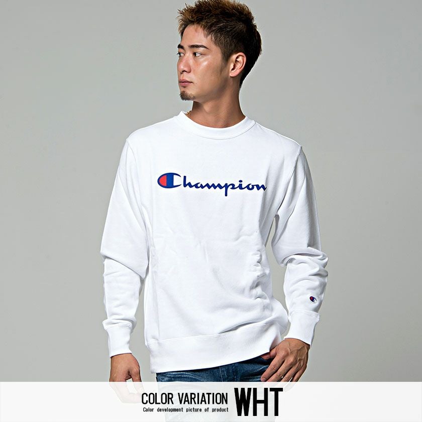 SALE】Champion【チャンピオン】フルロゴクルーネックスウェットシャツ