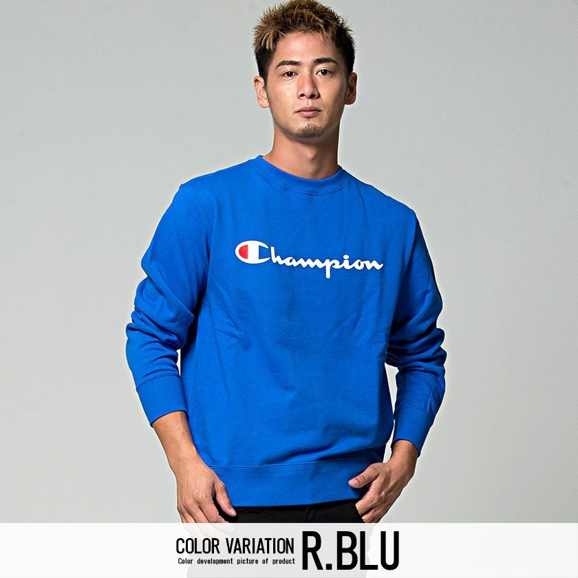 SALE】Champion【チャンピオン】フルロゴクルーネックスウェットシャツ