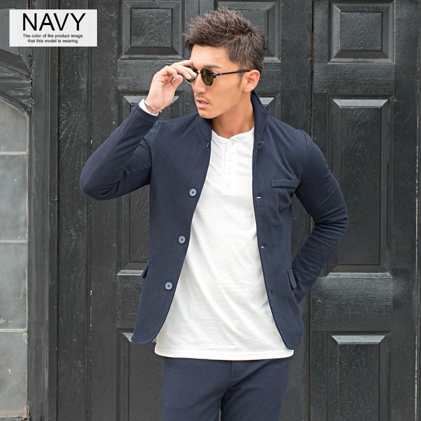 Vicci【ビッチ】カルゼイタリアンカラージャケットセットアップ(フル
