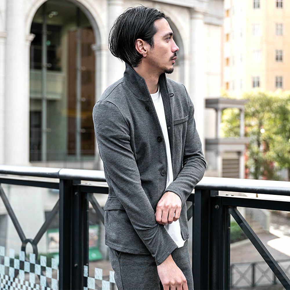 Vicci【ビッチ】カルゼイタリアンカラージャケットセットアップ(フル