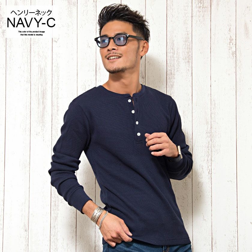 SALE】CavariA【キャバリア】3タイプから選べるサーマル 無地 長袖 T