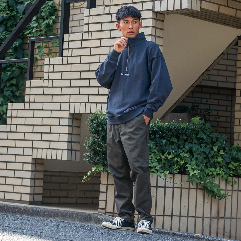 SALE】Dickies【ディッキーズ】裏毛ハーフジップトレーナー/全7色