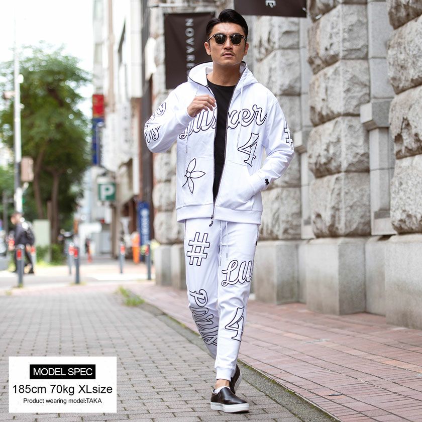 LUXE/R【ラグジュ】ふくれジャガード貼り付けZIP長袖パーカー/全3色