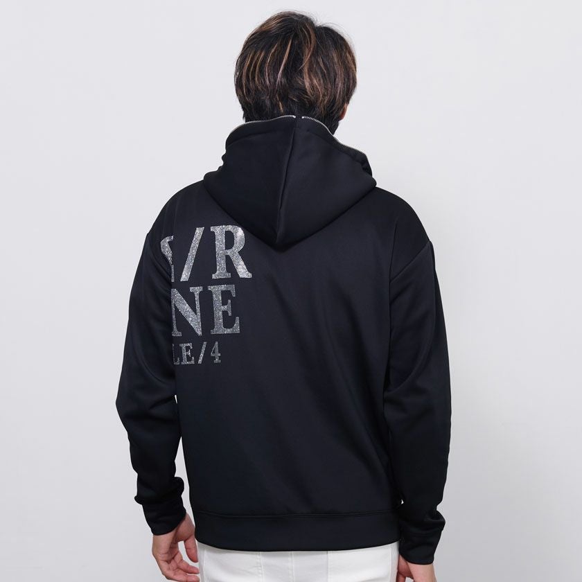 LUXE/R【ラグジュ】ラインストーンロゴZIPパーカー 長袖/全2色パーカー