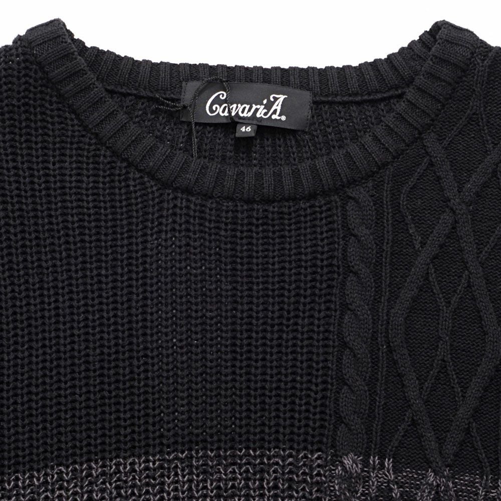 CavariA【キャバリア】ケーブル切替ビッグニット/全6色ニット | SILVER
