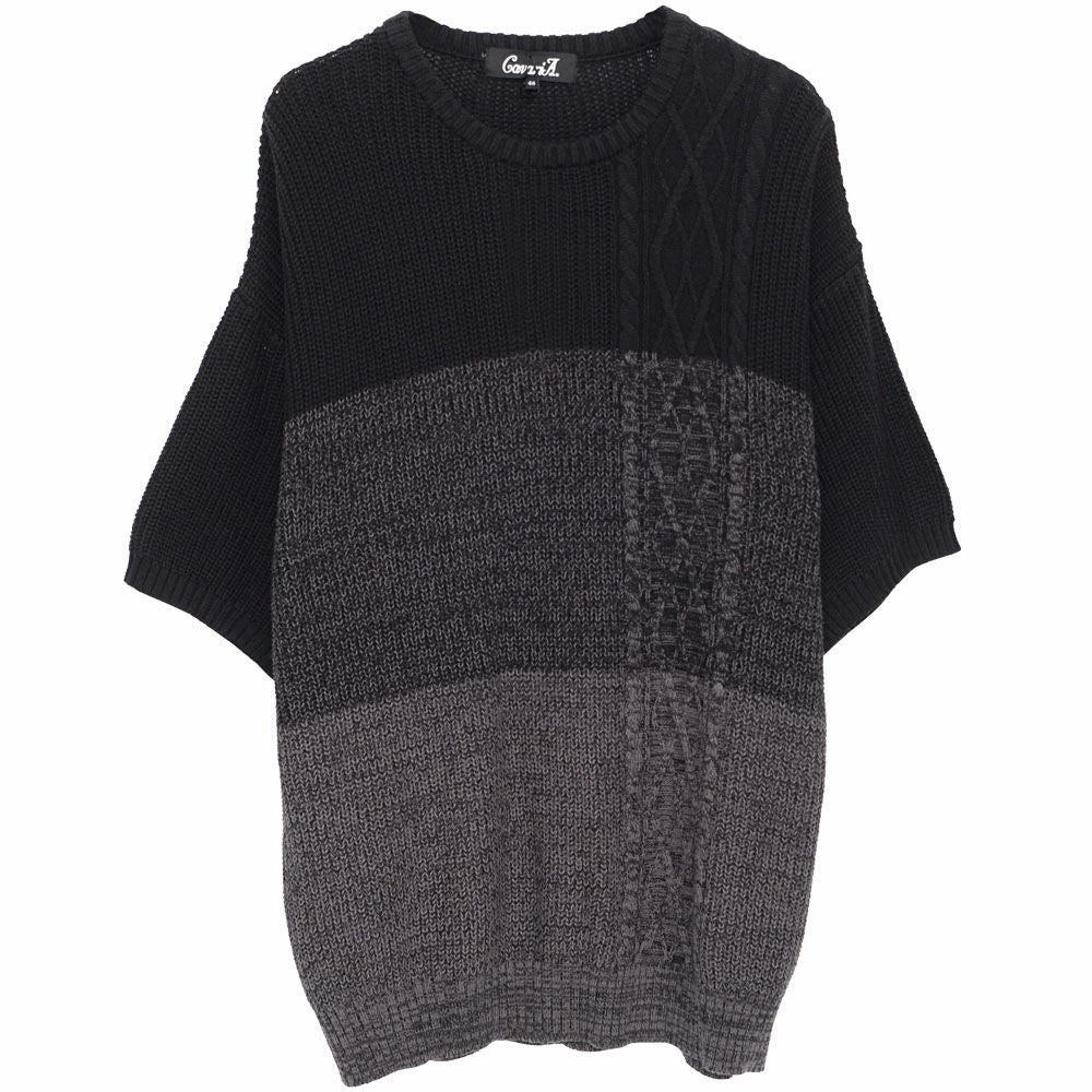 CavariA【キャバリア】ケーブル切替ビッグニット/全6色ニット | SILVER