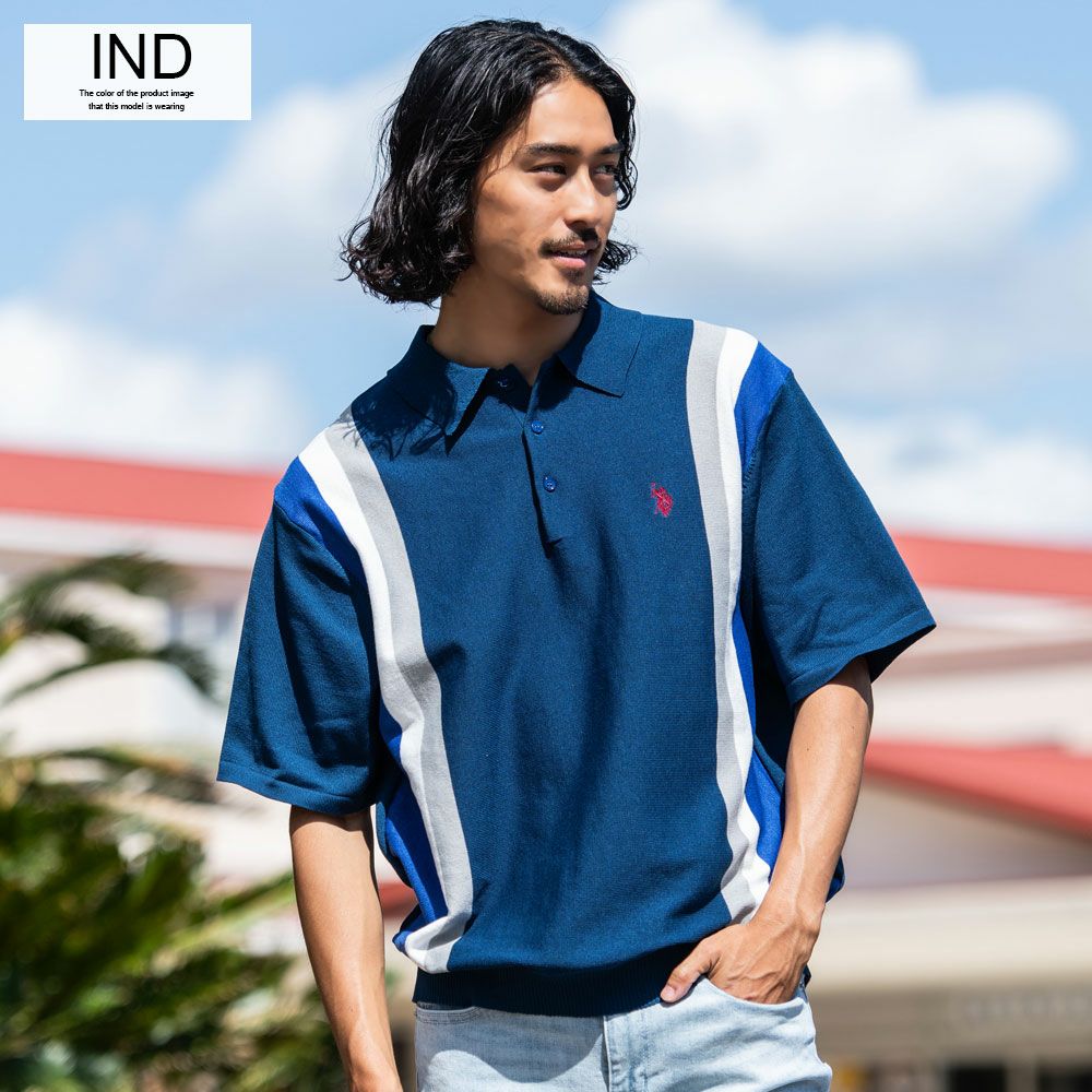 U.S. POLO ASSN.【ユーエスポロアッスン】ニット半袖ポロシャツ/全6色