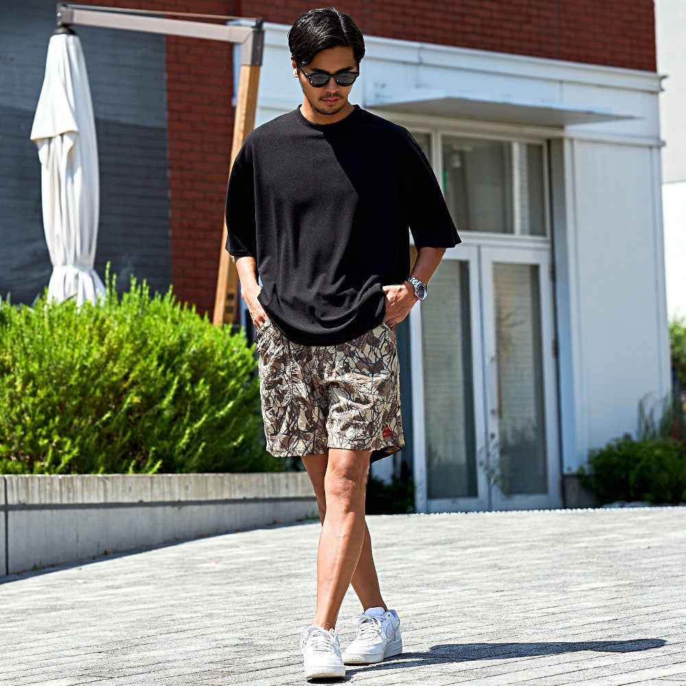マーク＆ロナ ショートパンツ 赤 レオパード ウール ナイロン S C5611 Liberaiders LEOPARD UTILITY SHORTS 738012513 – Kinetics
