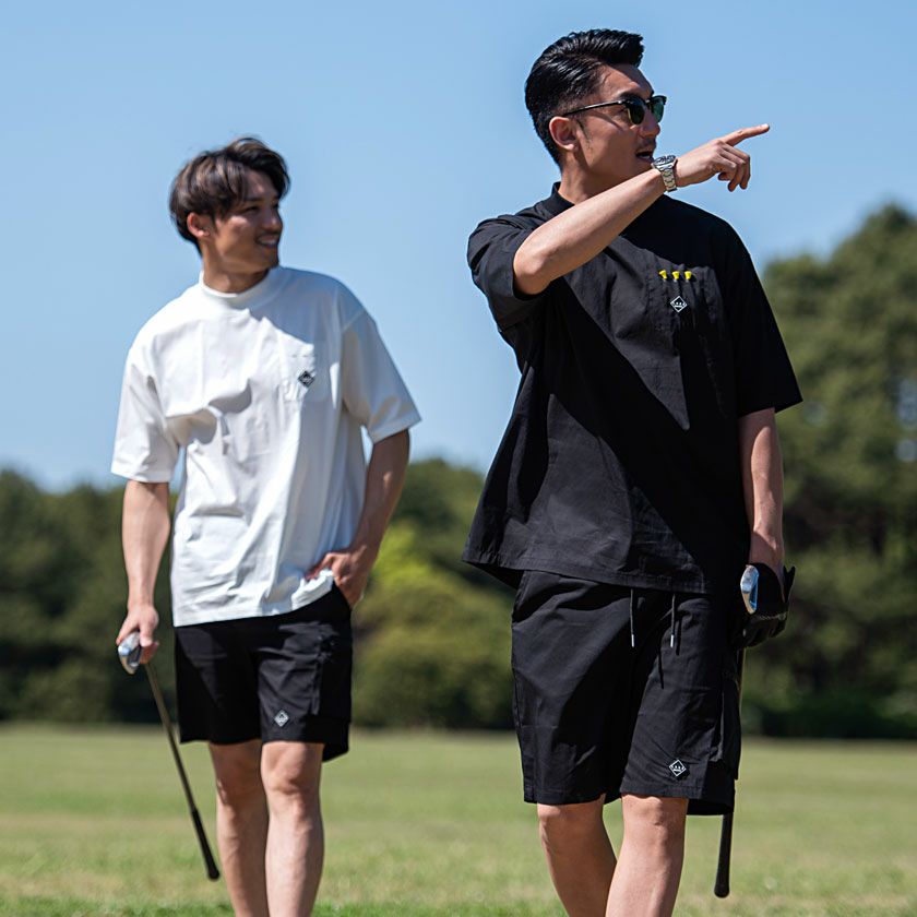 C.V.R.A ゴルフセットアップ ブラック×ブラック メンズ おしゃれ CavariA（キャバリア） セットアップ メンズ ブランド おしゃれ 上下
