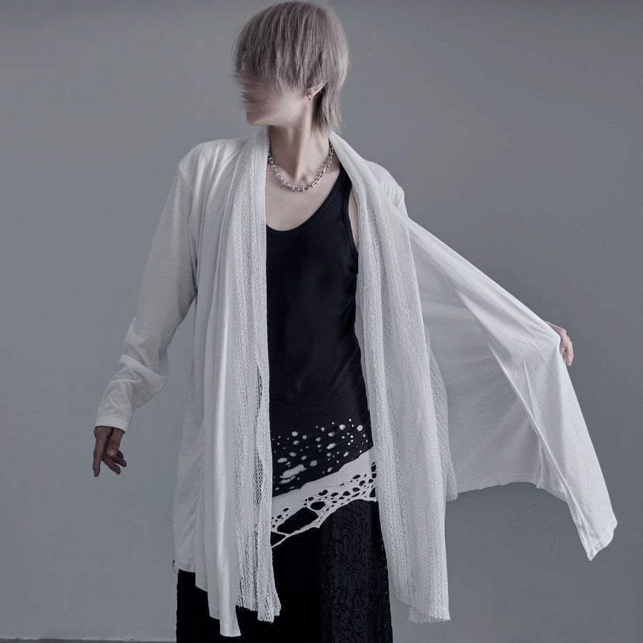 Bernings Sho【バーニングショー】フェイクレイヤード長袖ドレープ