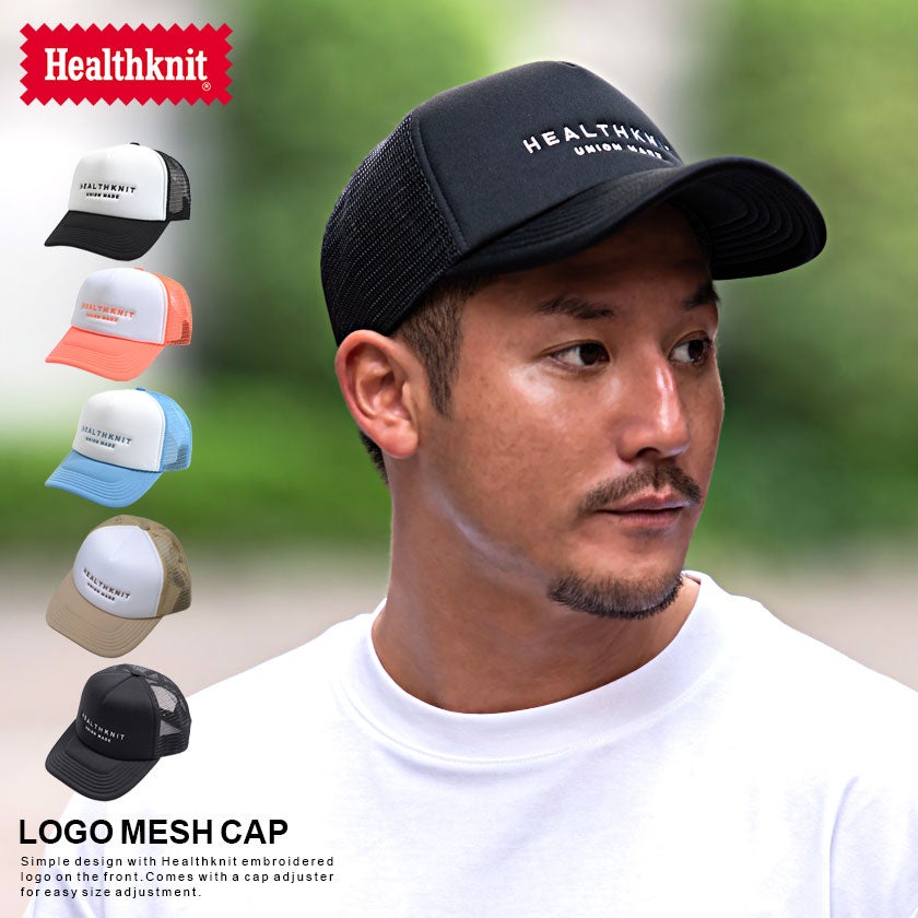 Healthknit【ヘルスニット】ロゴ刺繍メッシュCAP/全5色ニット | SILVER