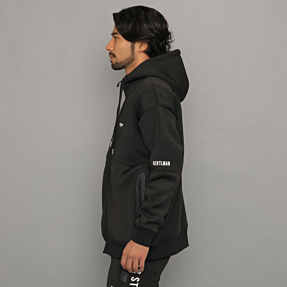 LUXE/R【ラグジュ】スポンジボンディング切り替えZIPパーカー 長袖/全3