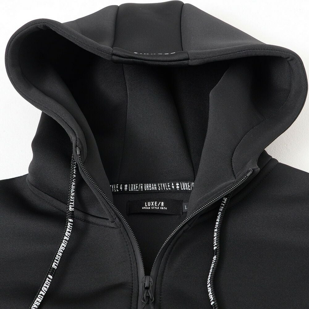 LUXE/R【ラグジュ】スポンジボンディング切り替えZIPパーカー 長袖/全3
