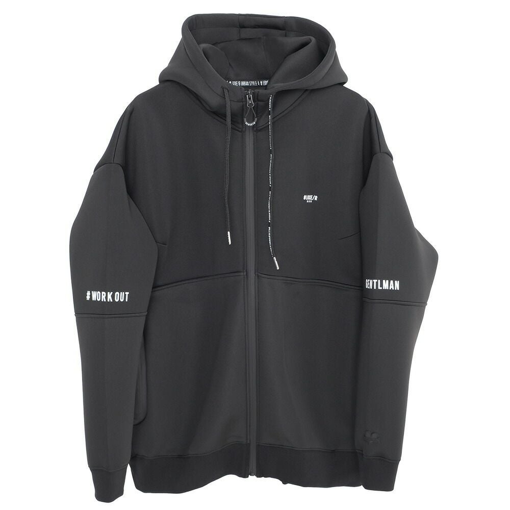 LUXE/R【ラグジュ】スポンジボンディング切り替えZIPパーカー 長袖/全3