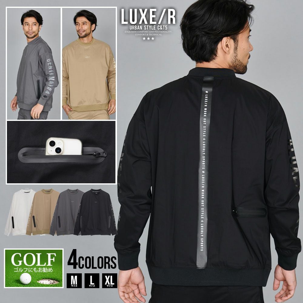 LUXE/R【ラグジュ】ストレッチ布帛半袖ZIPパーカー/全4色パーカー