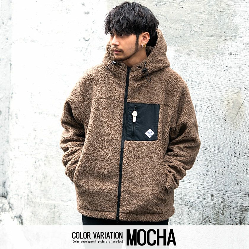 CavariA【キャバリア】ボアジップパーカー/全8色パーカー | SILVER