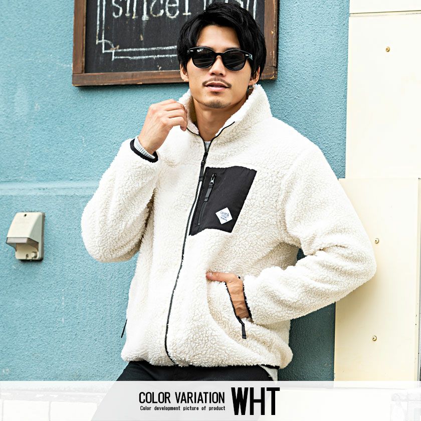 CavariA【キャバリア】ボアスタンド長袖ジャケット/全8色アウター