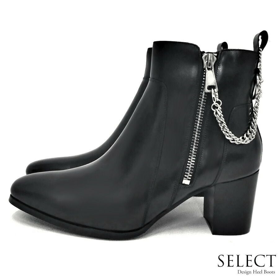SB Select【シルバーバレットセレクト】2連チェーンレザーハイヒール