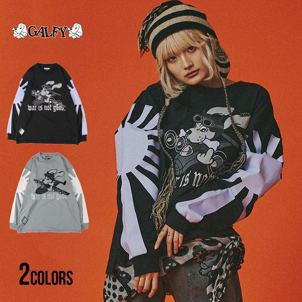 GALFY【ガルフィー】反戦ロンTee/全2色 | SILVER BULLET(シルバーバレット)