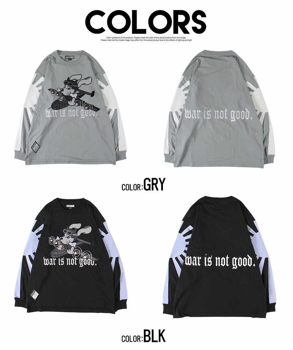 GALFY【ガルフィー】反戦ロンTee/全2色 | SILVER BULLET(シルバーバレット)