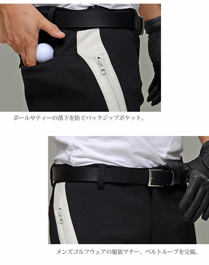 C.V.R.A【シーブイアールエー】ブランド刺繍ゴルフパンツ/全3色stretch