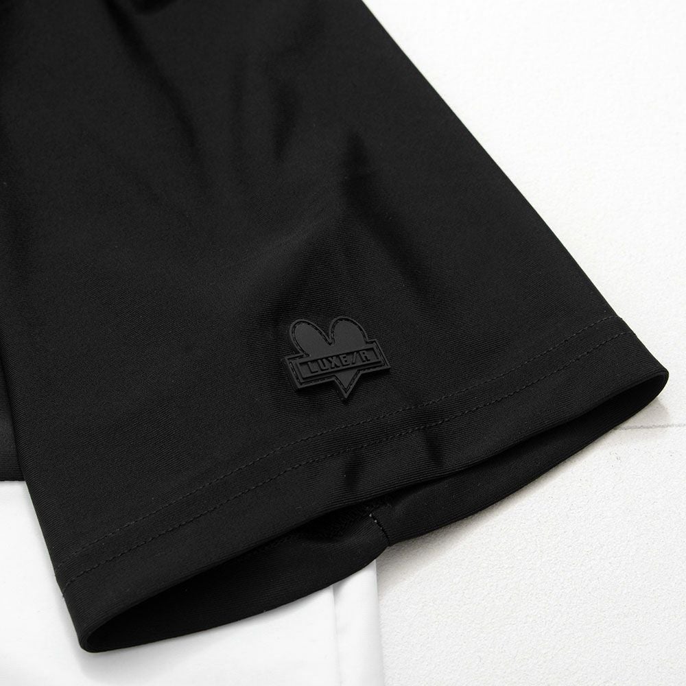 LUXE/R【ラグジュ】切り替えモックネック半袖TEE/全2色【メール便対応