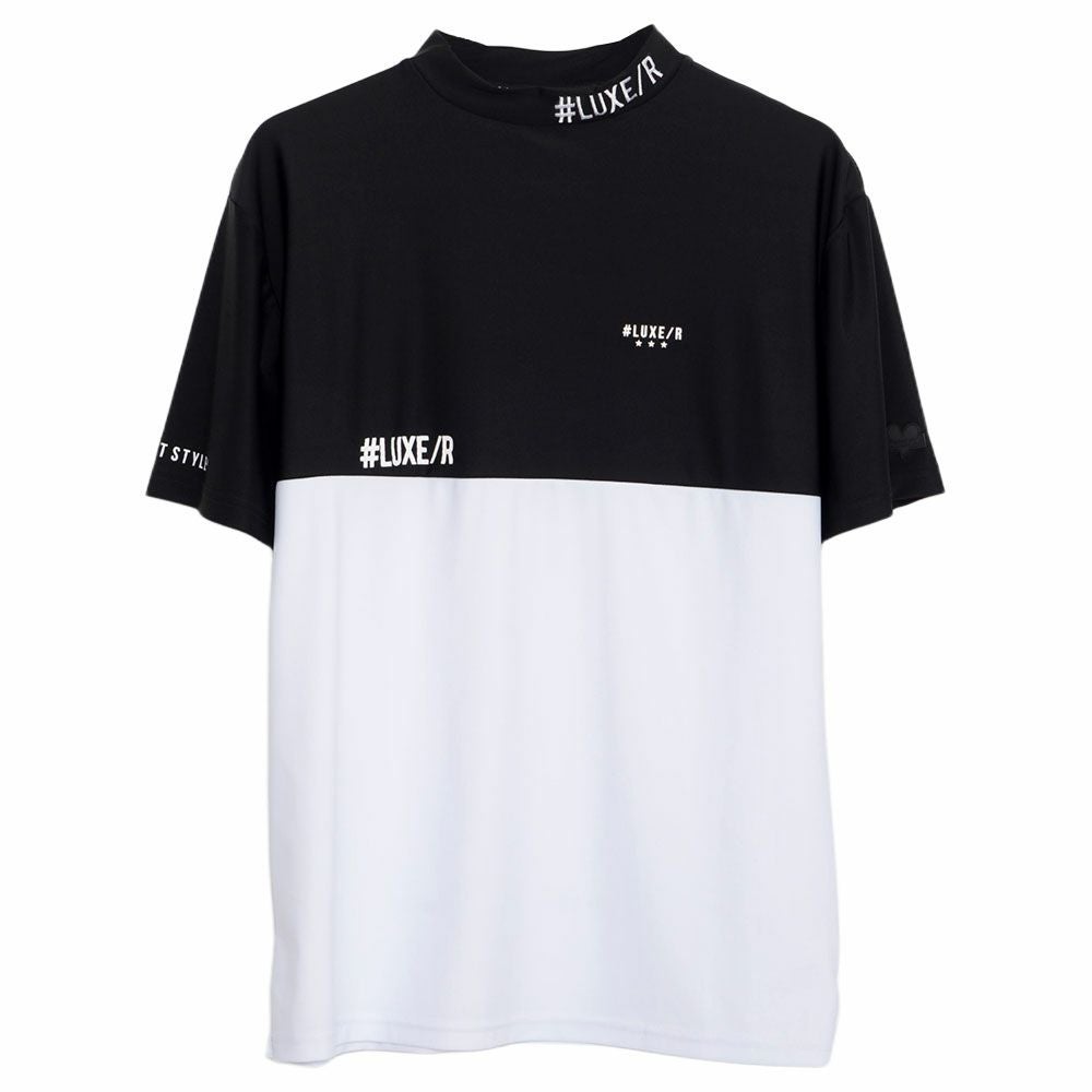 LUXE/R【ラグジュ】切り替えモックネック半袖TEE/全2色【メール便対応