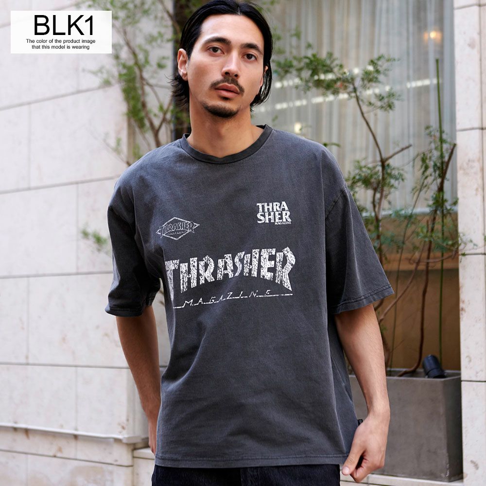 SALE】THRASHER【スラッシャー】GAME LOGO PIGMENT半袖Tシャツ/全5色