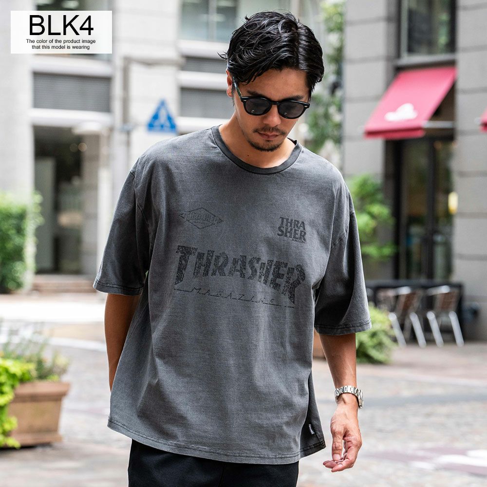 SALE】THRASHER【スラッシャー】GAME LOGO PIGMENT半袖Tシャツ/全5色