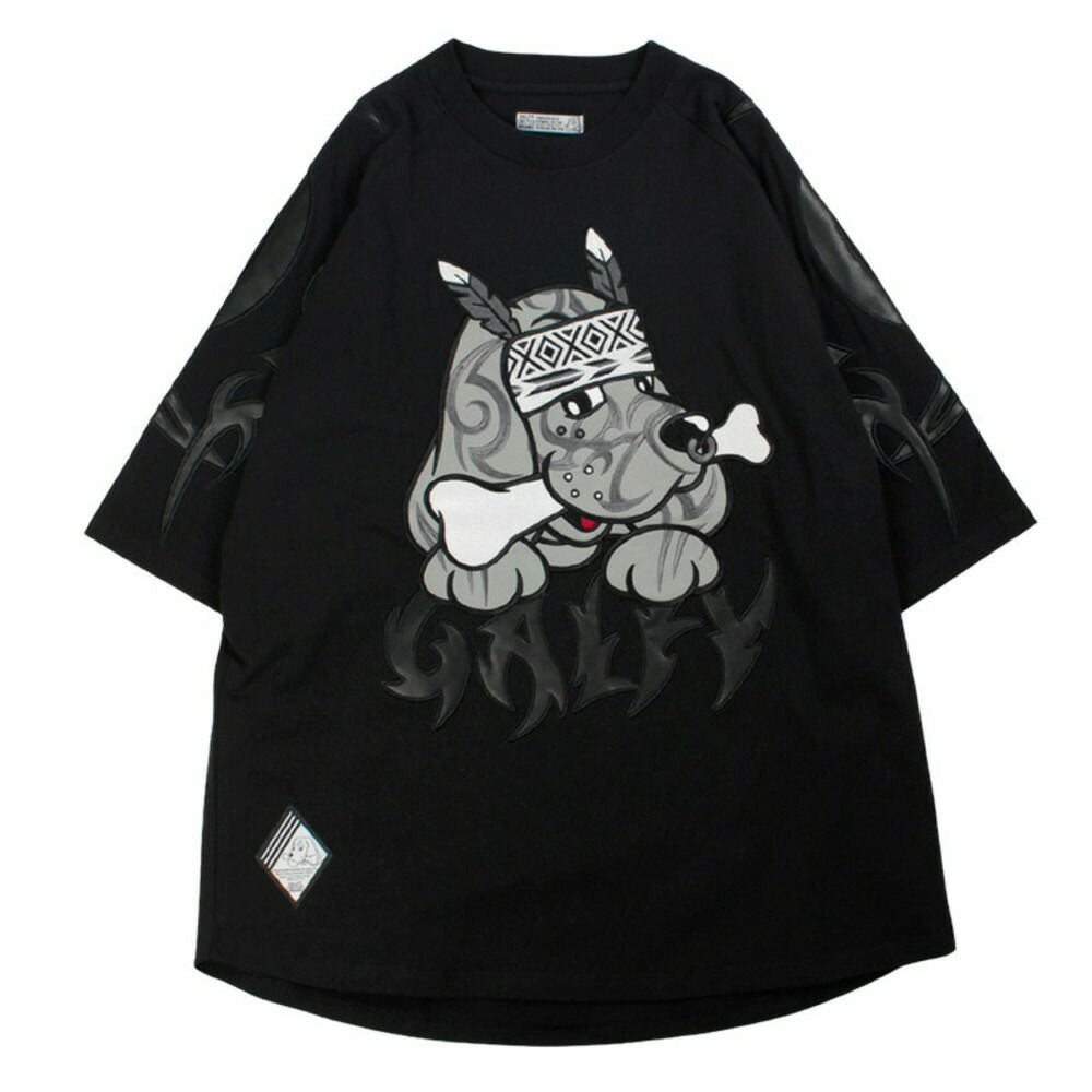 GALFY ガルフィー 長袖 Tシャツ ブラック 中型犬 GALFY【ガルフィー】部族長Tシャツ/全3色【メール便対応】 | SILVER