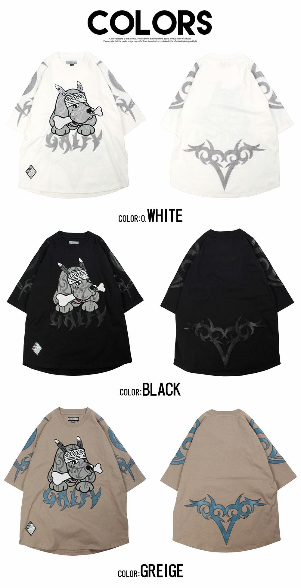 GALFY【ガルフィー】部族長Tシャツ/全3色【メール便対応】 | SILVER
