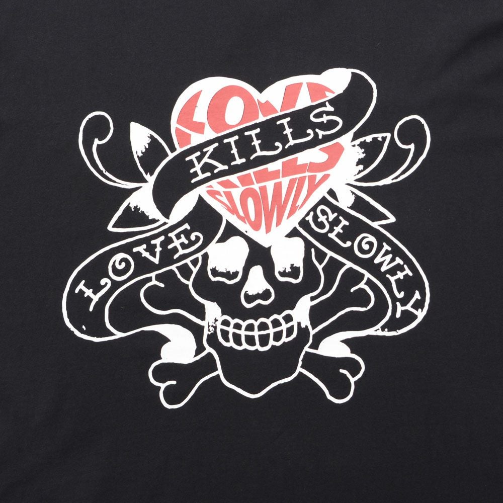 ED HARDY【エドハーディー】クルーネック スカルハート半袖Tシャツ/全2