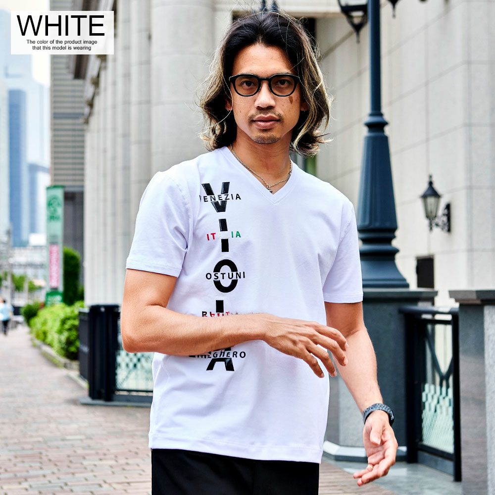 SALE】VIOLA【ヴィオラ】裏使いV/N半袖Tシャツ/全3色【メール便対応