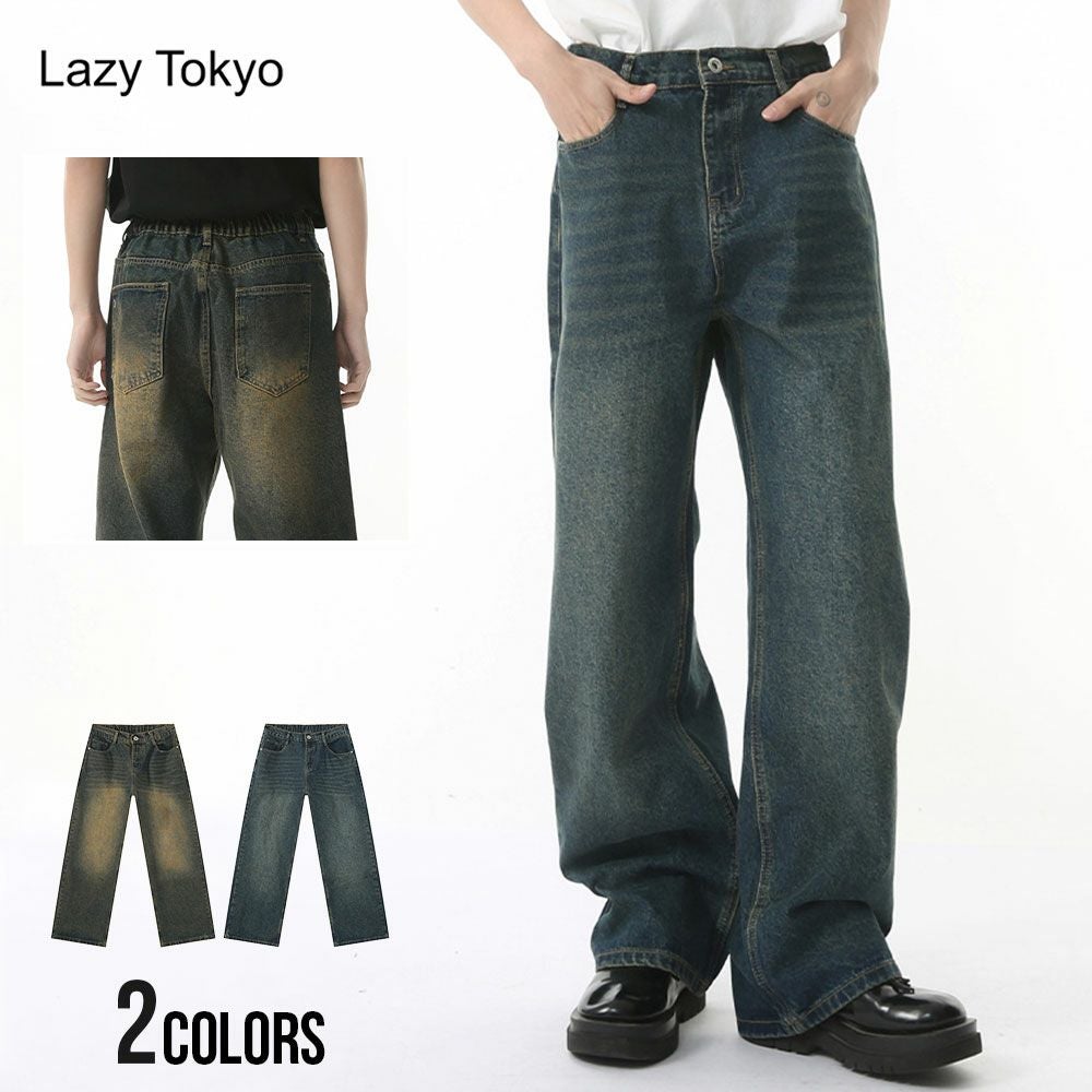 Lazy Tokyo【レイジートウキョウ】バックゴムヴィンテージデニムパンツ