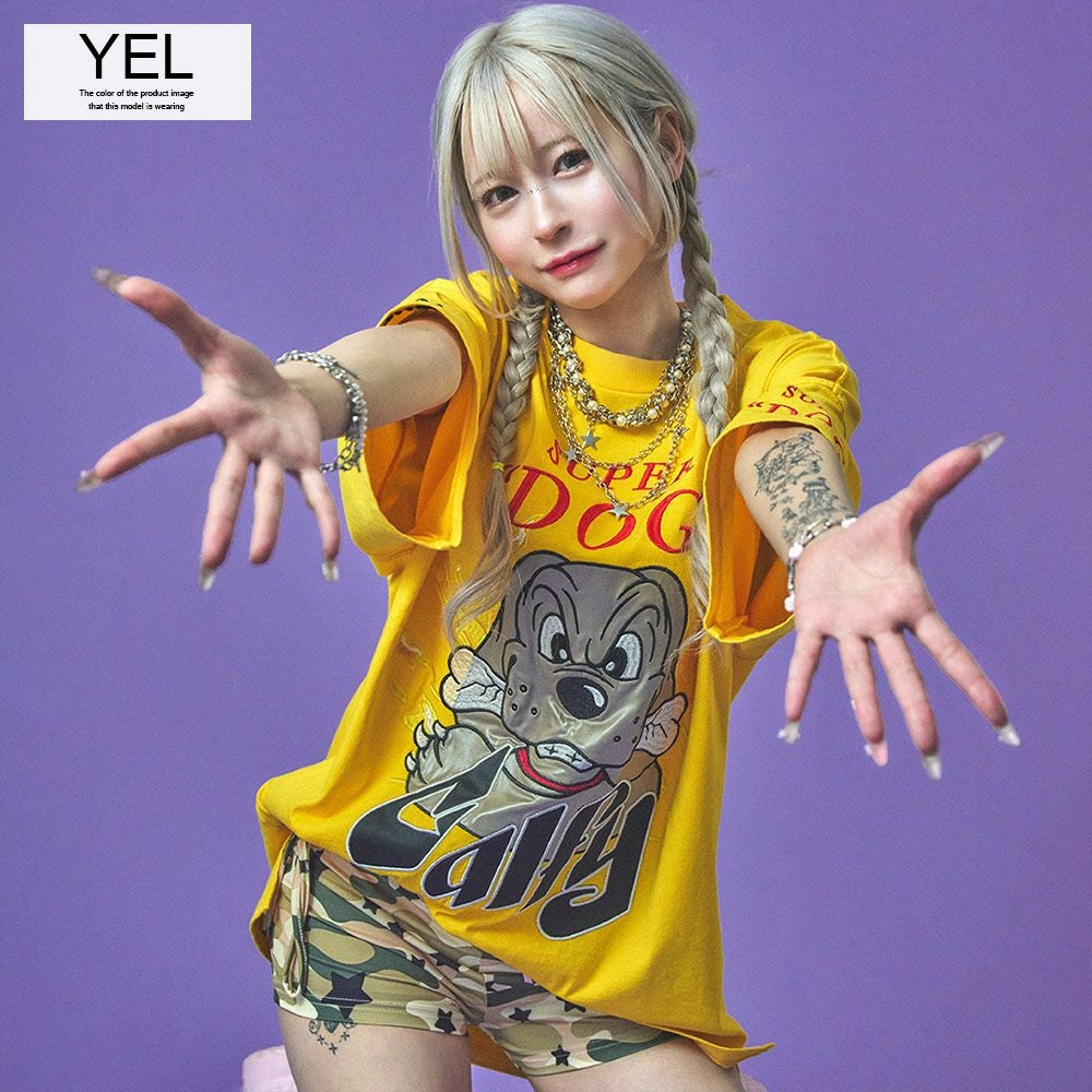 GALFY【ガルフィー】SUPER DOGTシャツ/全3色【メール便対応】 | SILVER