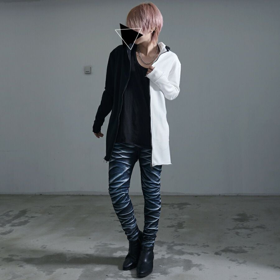 CIVARIZE(シヴァーライズ) パールバインダー立体加工スキニーデニム CIVARIZE【シヴァーライズ】パールバインダー立体加工スキニーデニム
