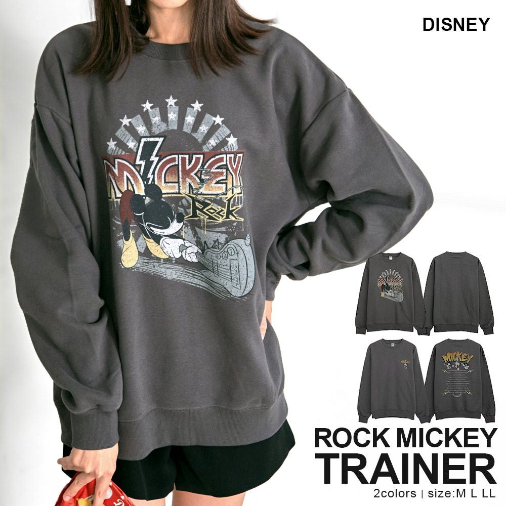 DISNEY【ディズニー】ROCK USED風スウェット/全2色スウェット | SILVER