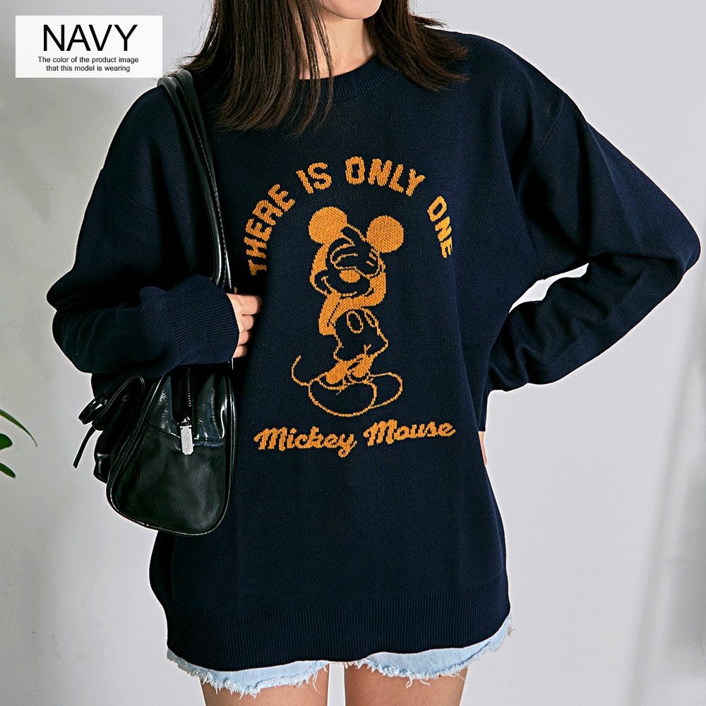 DISNEY【ディズニー】MICKEY ジャガードニット/全4色ニット | SILVER
