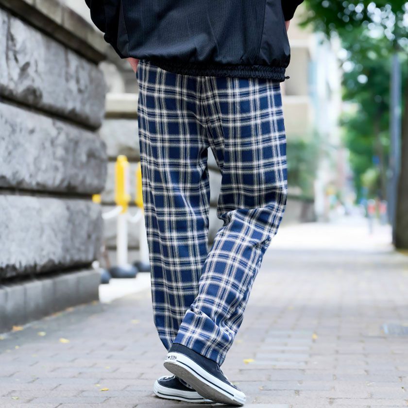 Vicci【ビッチ】チェック柄TRワイドパンツ/全5色 | SILVER BULLET