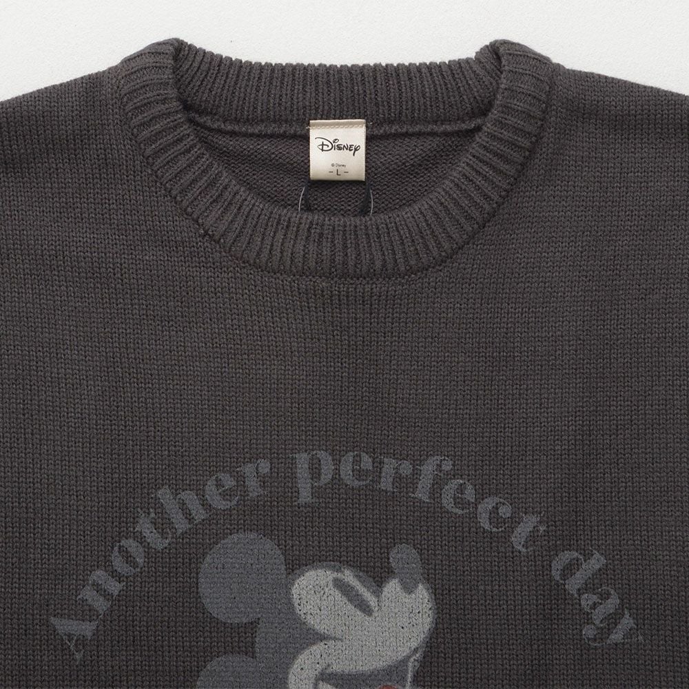 サンプル画像ニットのみDisneyとサンリオetc… DISNEY【ディズニー】MIC 加工風PRINT長袖ニット(MIC)/全4色ニット