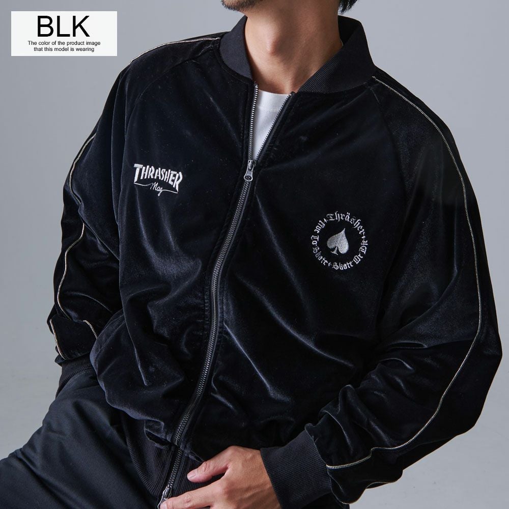 THRASHER【スラッシャー】ベロアスカジャン/全2色 | SILVER BULLET