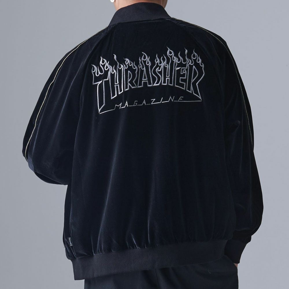 THRASHER【スラッシャー】ベロアスカジャン/全2色 | SILVER BULLET