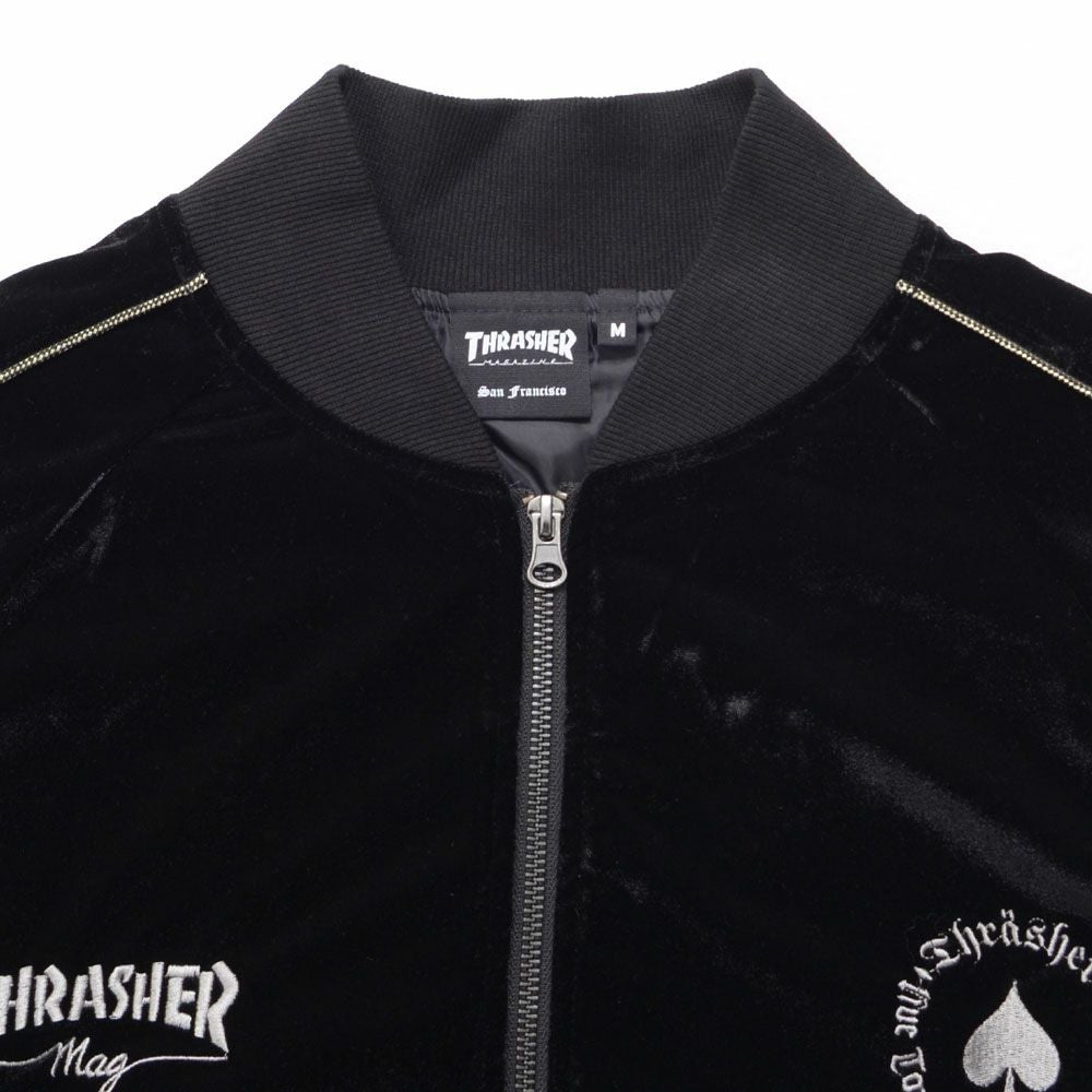 THRASHER【スラッシャー】ベロアスカジャン/全2色 | SILVER BULLET