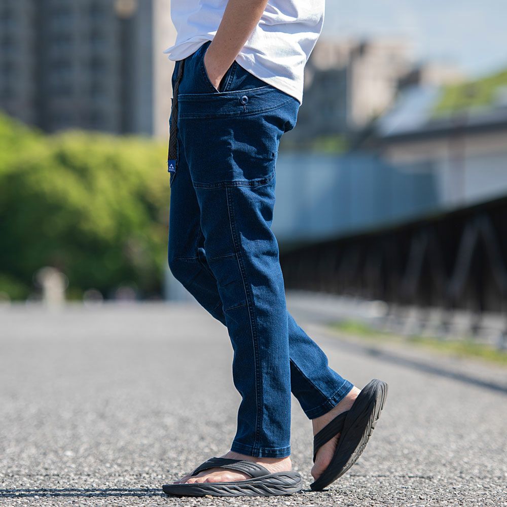 glamb Joly color /ジョリーカラースティッチデニム GB0121/JJ05 : Red Stone jogger denim / レッドストーンジョガー