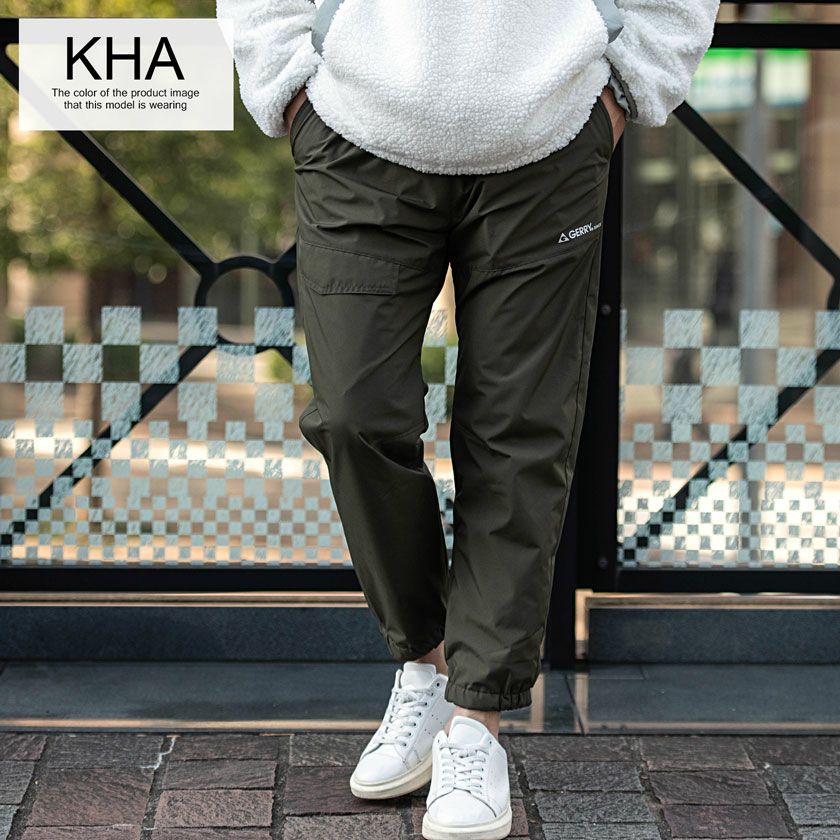 GERRY【ジェリー】ポリストレッチ撥水防風裏トリコットカーゴジョガー