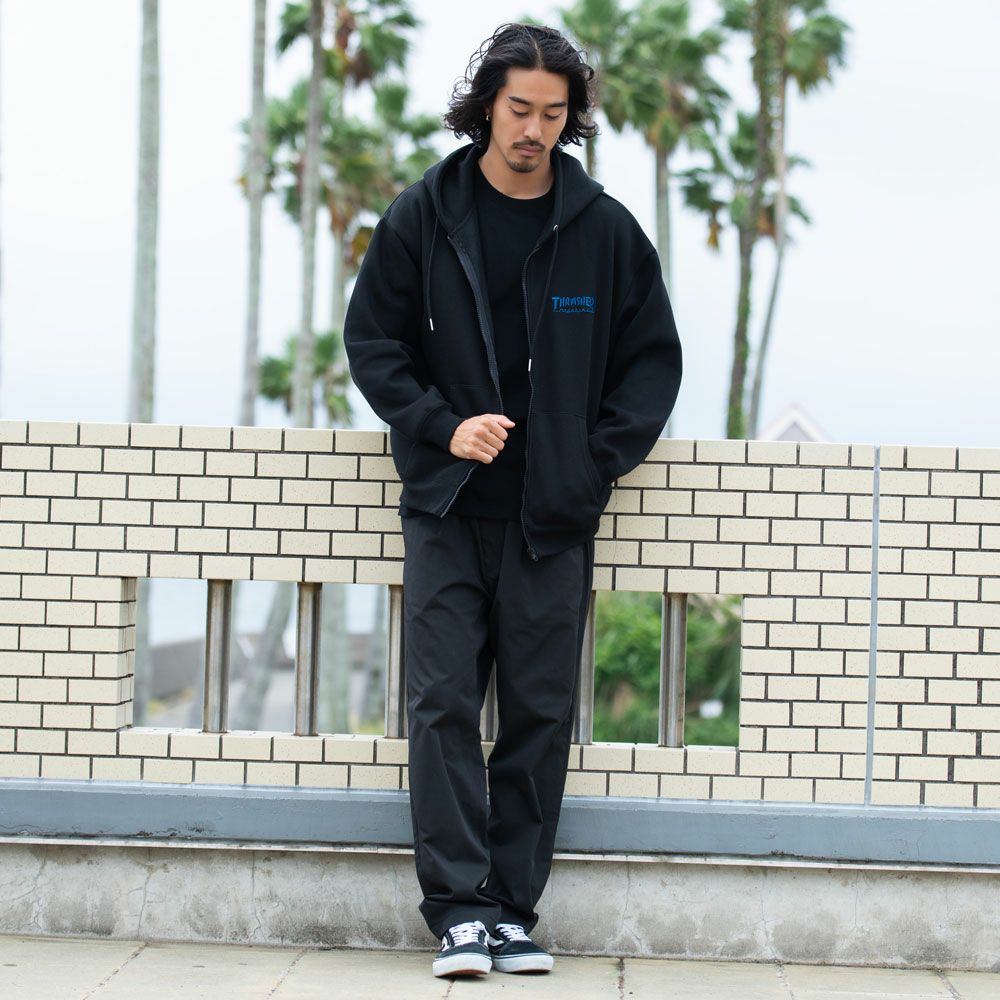 THRASHER【スラッシャー】裏起毛/FULL ZIP HOODIE長袖パーカー/全2色