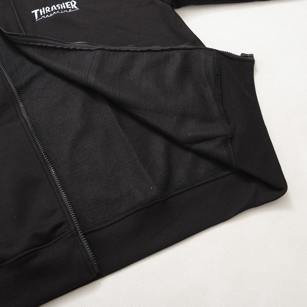 THRASHER【スラッシャー】裏起毛/FULL ZIP HOODIE長袖パーカー/全2色