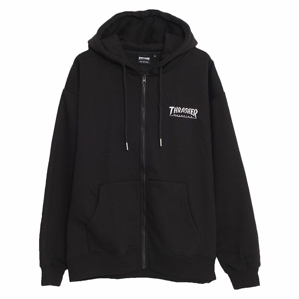 THRASHER【スラッシャー】裏起毛/FULL ZIP HOODIE長袖パーカー/全2色