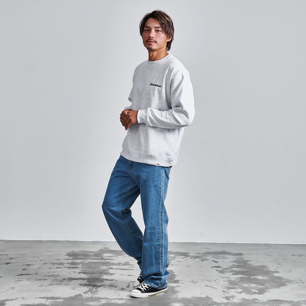 Dickies【ディッキーズ】裏起毛刺繍プリントクルーネックトレーナー/全